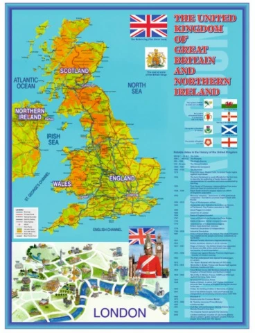 Карты для кабинета иностранного языка