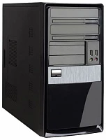 Корпус MiniTower mATX 450 W Codegen SuperPower <QM104-A11> (USB, Audio) Черно-Серебряный